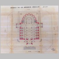 Planta de la Sagrada Familia elaborada por Gaudí (1885), Wikipedia.jpg